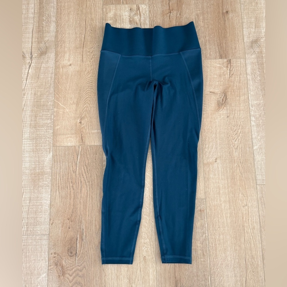 Old Navy Active Elevate Leggings Built-In Sculpt Teal Blue High Rise L